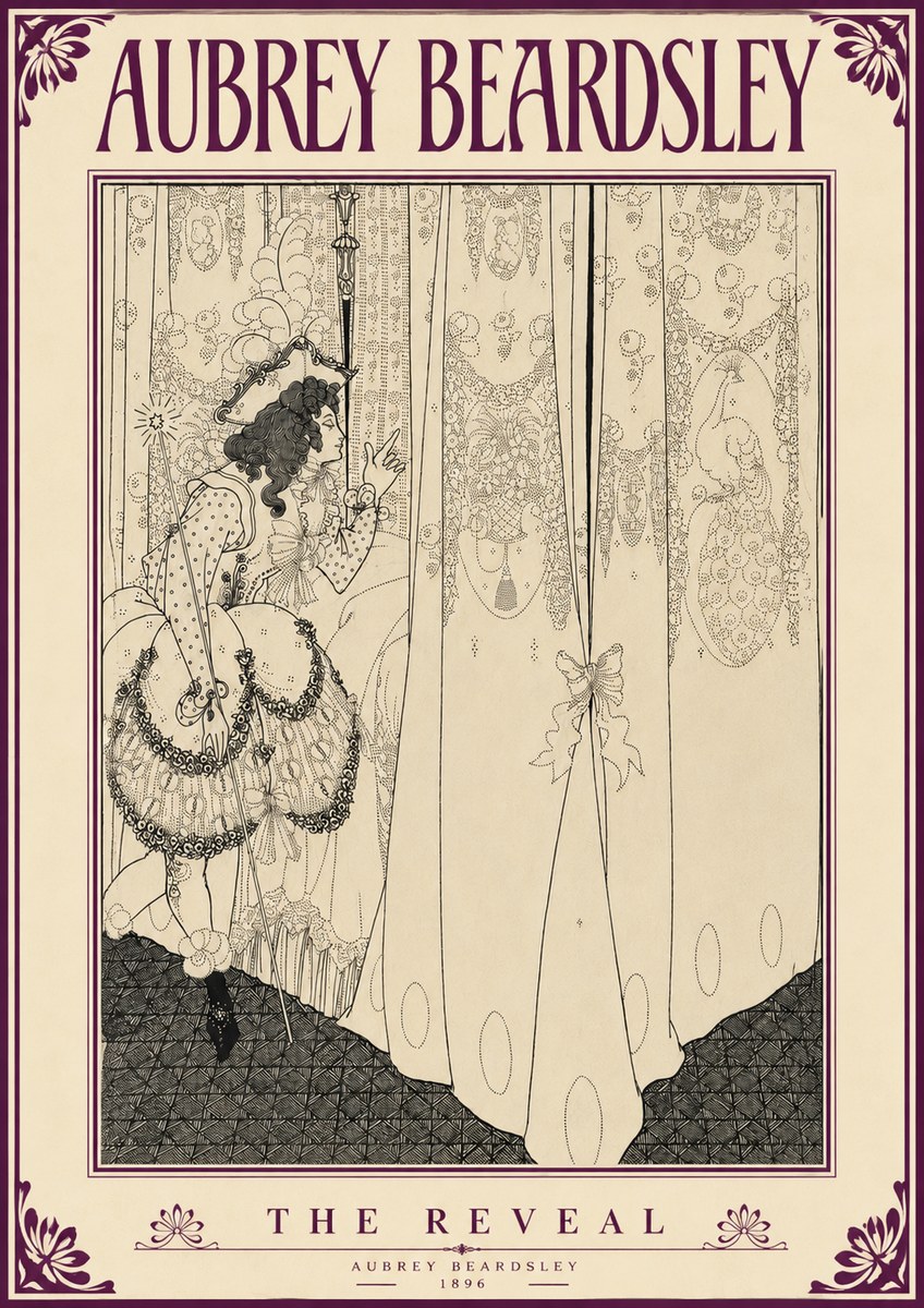 Aubrey Beardsley The Reveal No5 - Plakat