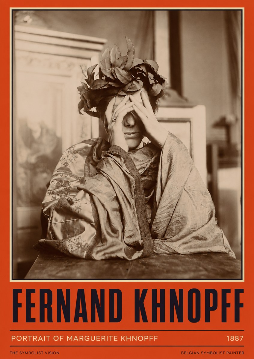 Fernand Khnopff Portrait of Marguerite Khnopff No2 - Plakat