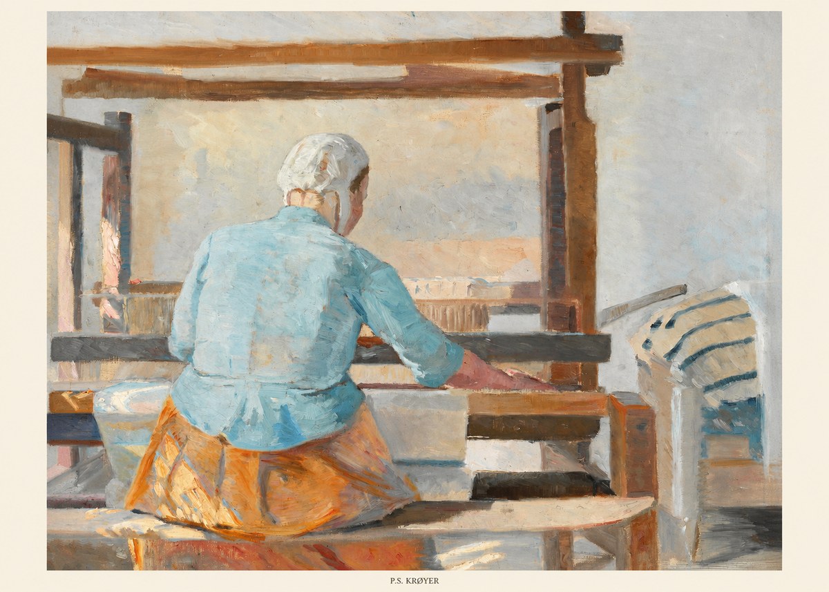 P.S. Krøyer A Weaver No5 - Plakat