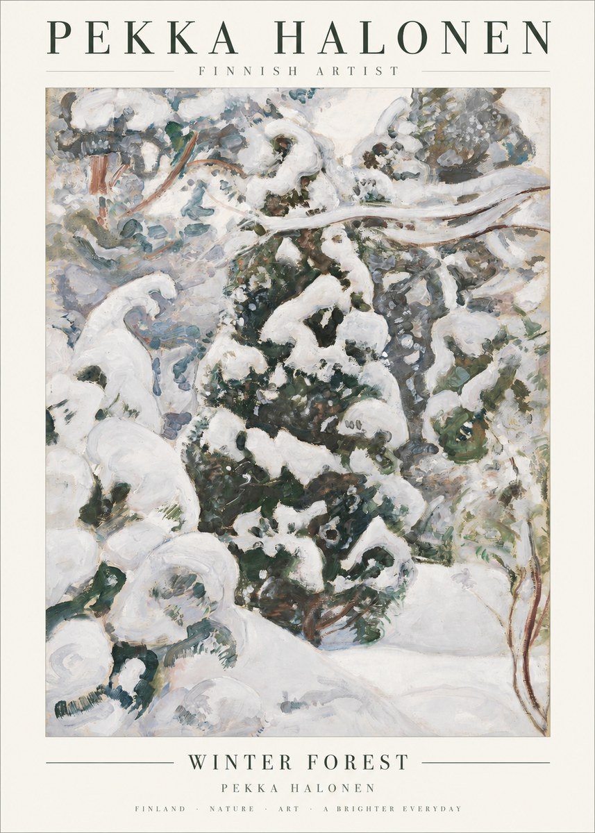 Pekka Halonen Winter Forest I No1 - Plakat
