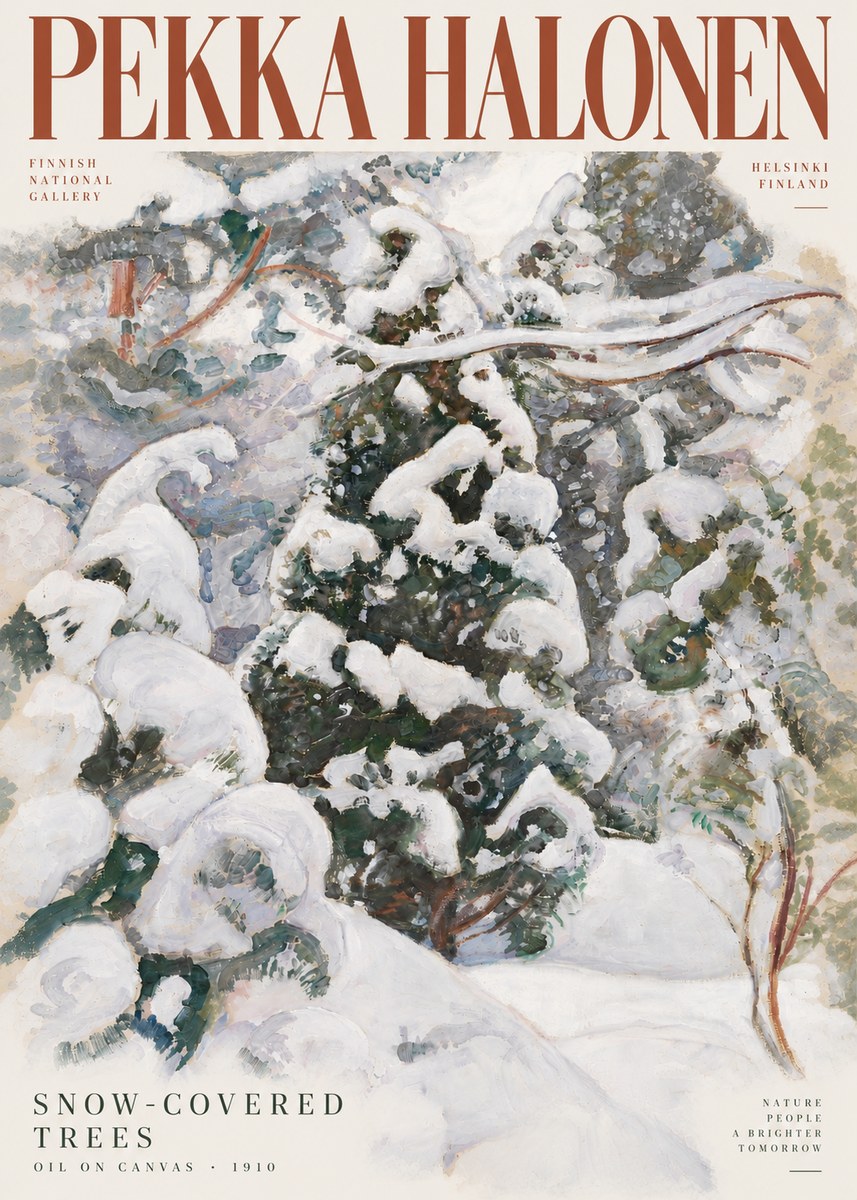Pekka Halonen Winter Forest I No6 - Plakat
