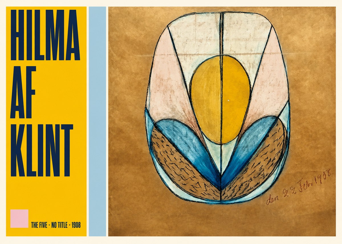 Hilma af Klint The Five - No Title No5 - Plakat