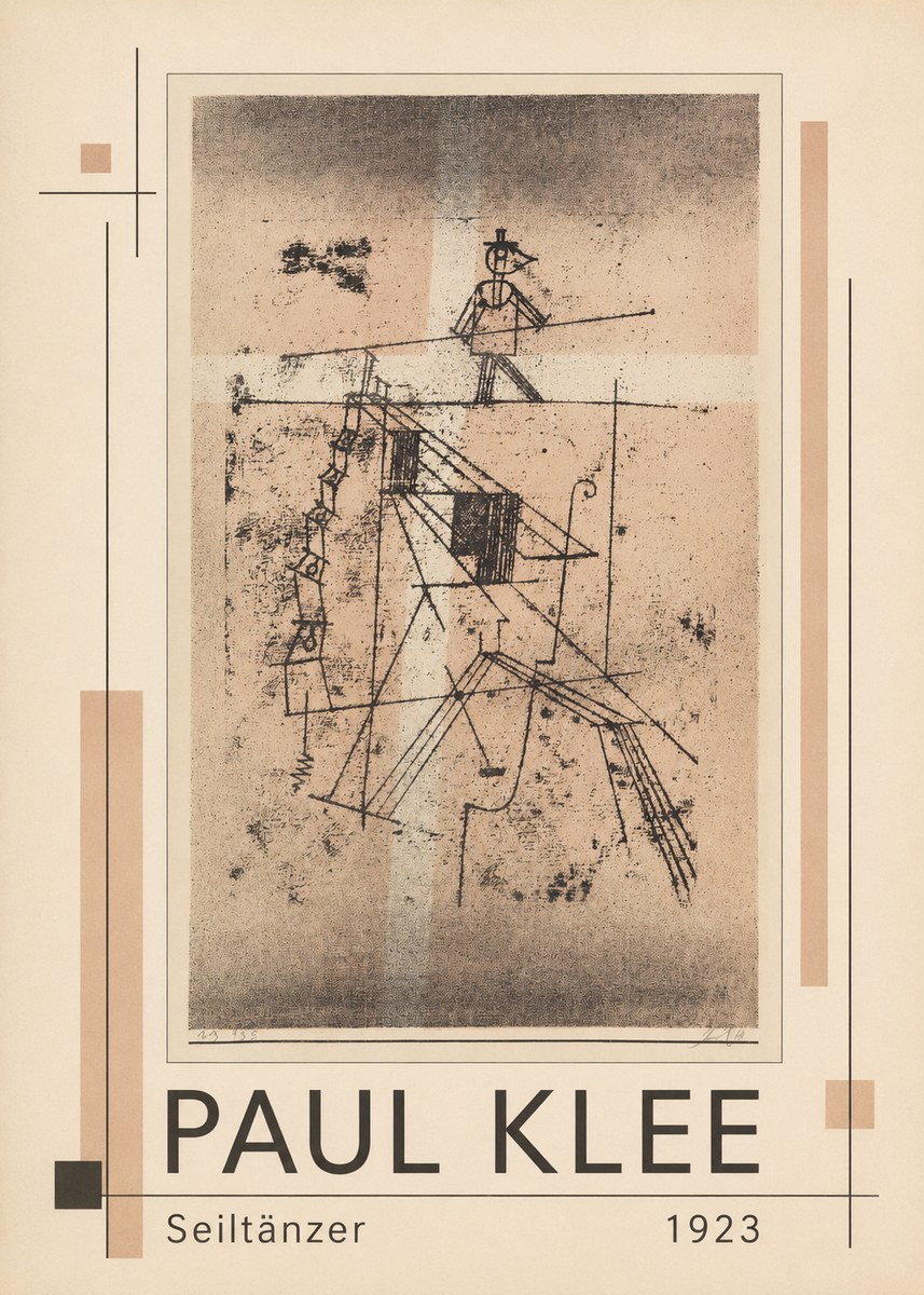 Paul Klee Seiltänzer II No1 - Plakat