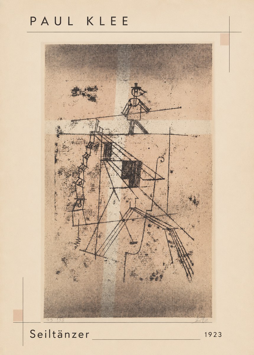 Paul Klee Seiltänzer II No3 - Plakat