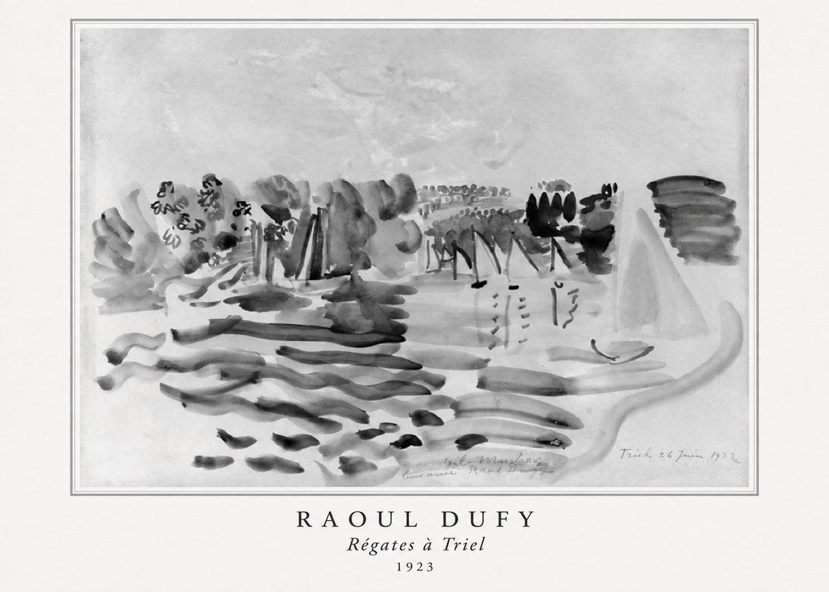 Raoul Dufy Régates À Triel No5 - Plakat