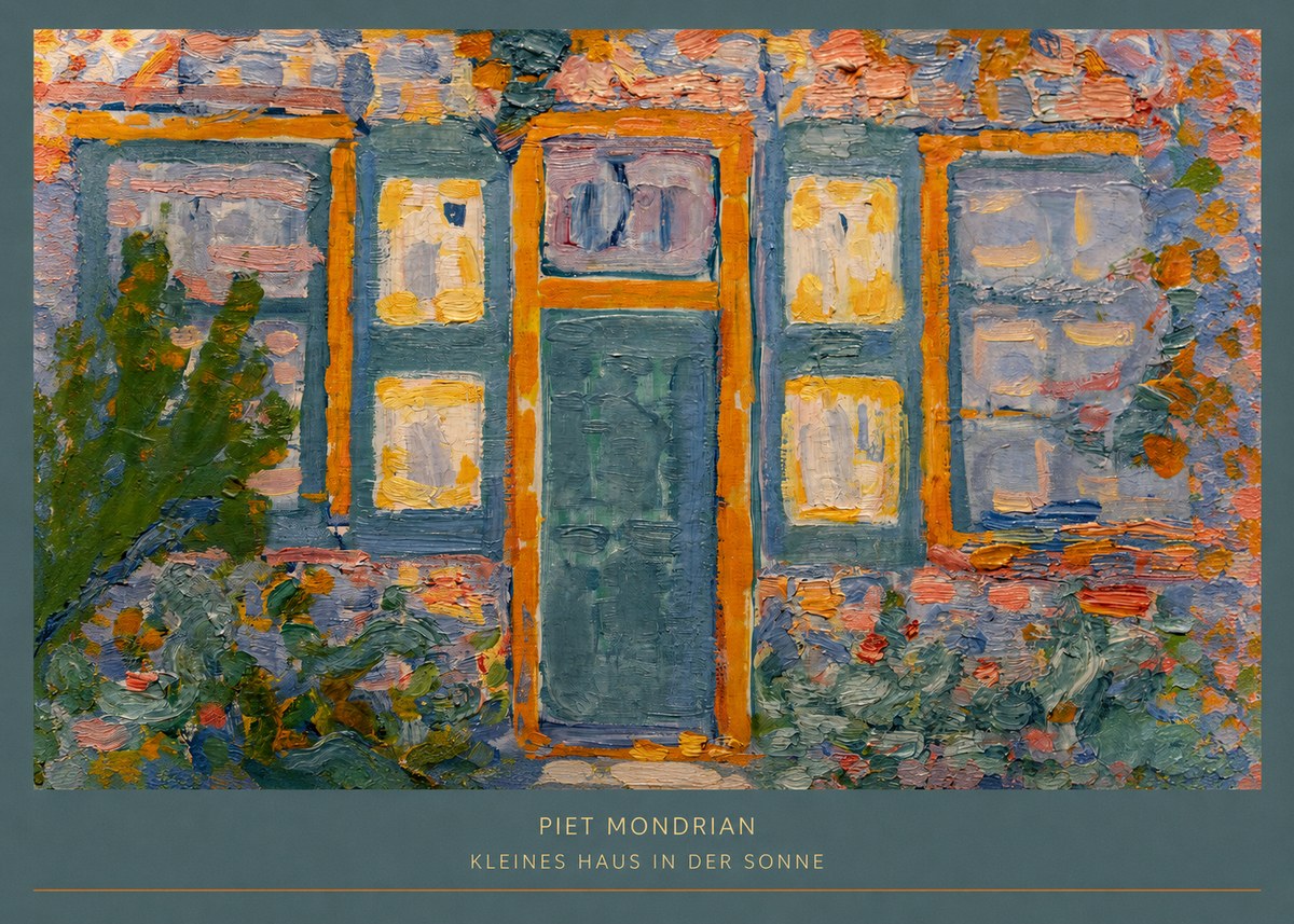 Piet Mondrian Kleines Haus in Der Sonne II No6 - Plakat