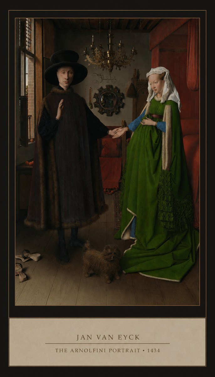 Jan van Eyck The Arnolfini Portrait II No5 - Plakat
