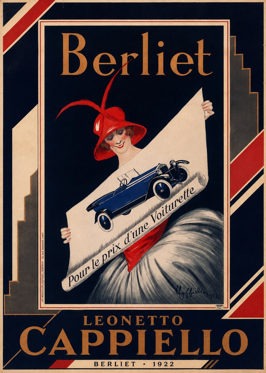 Leonetto Cappiello Berliet - Pour Le Prix D'une Voiturette No2 - Plakat