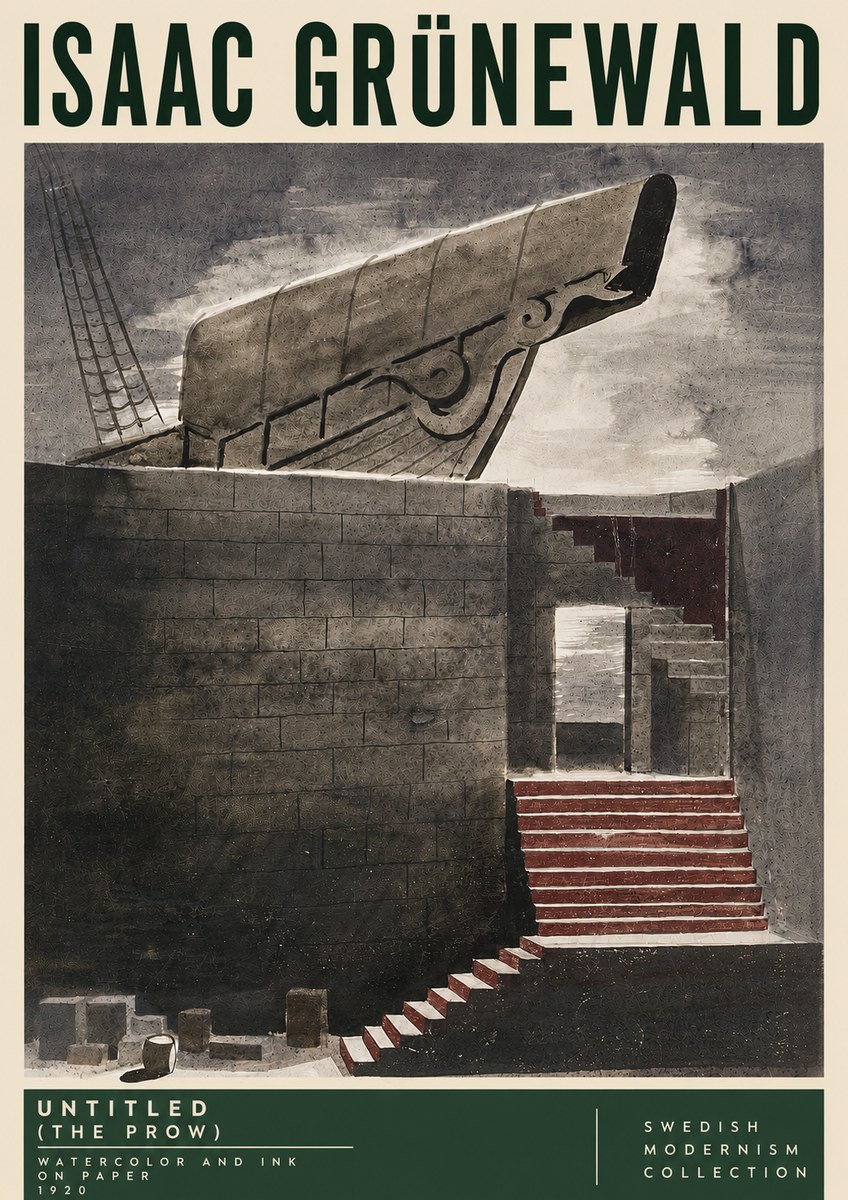 Isaac Grünewald Untitled (the Prow) No5 - Plakat