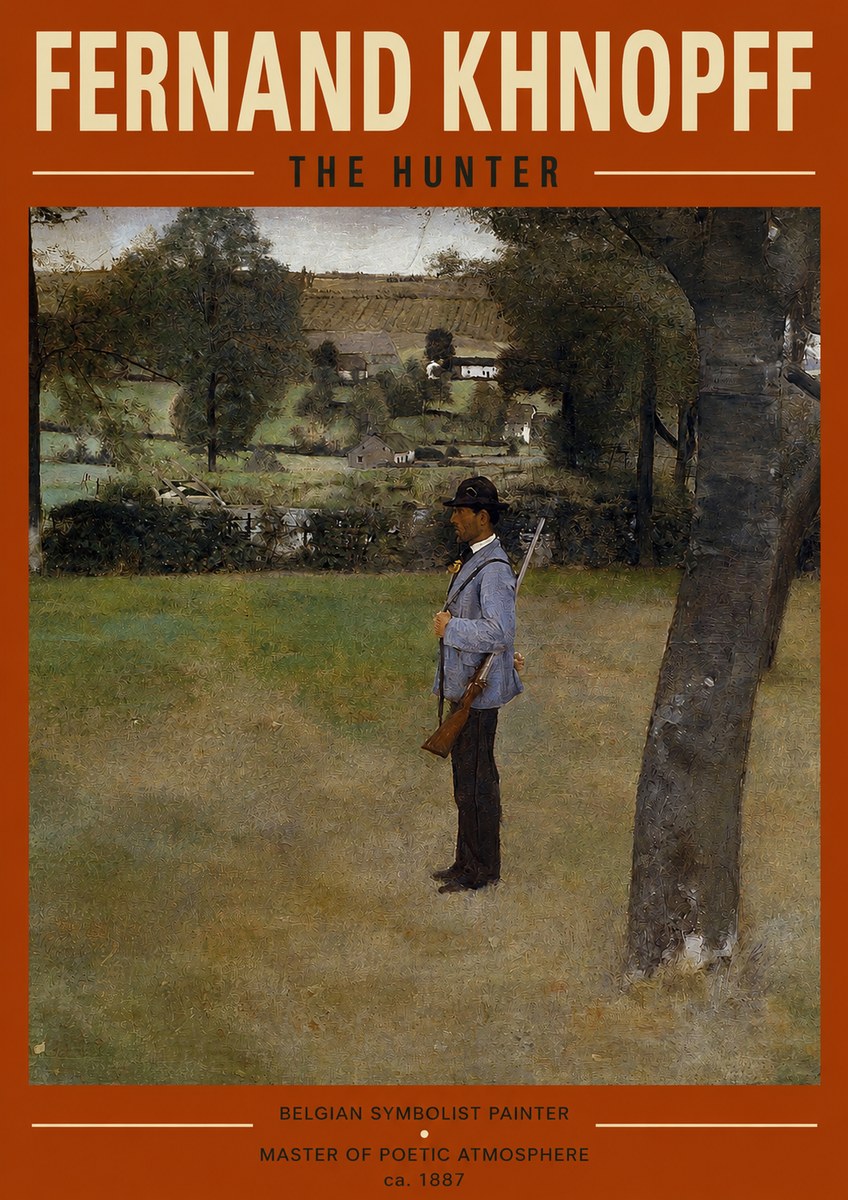 Fernand Khnopff The Hunter No2 - Plakat
