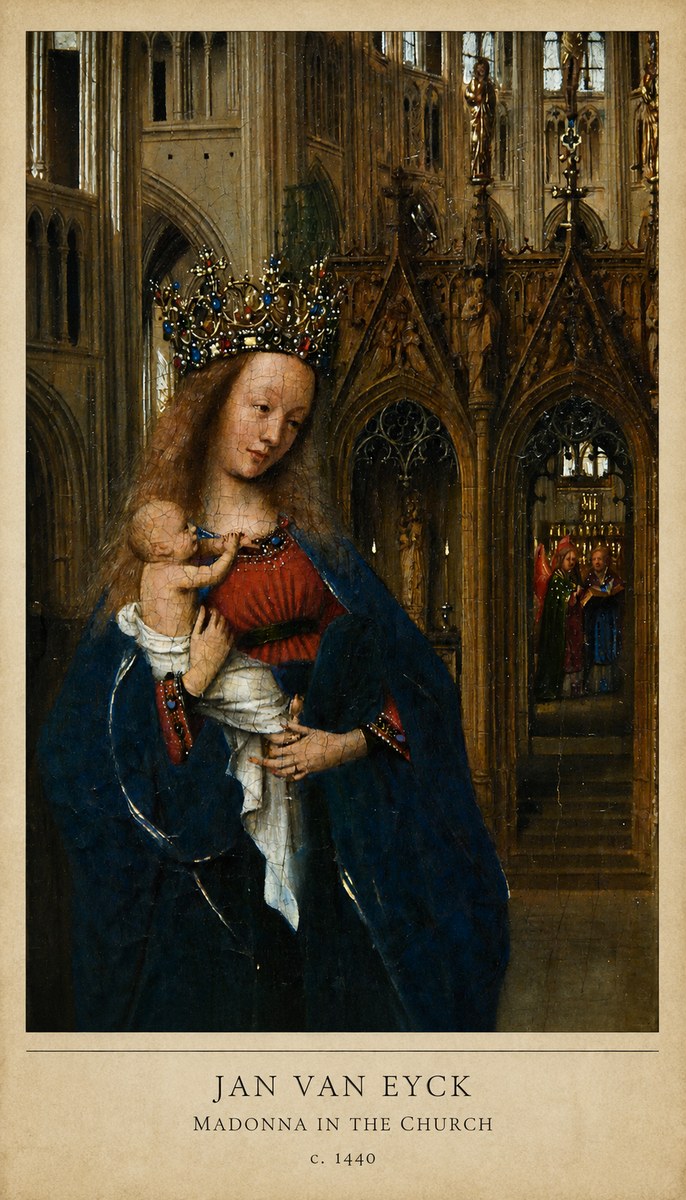 Jan van Eyck Madonna in the Church I No6 - Plakat