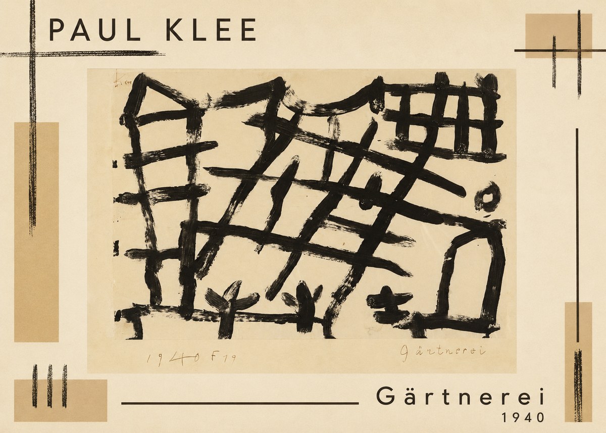 Paul Klee Gärtnerei No1 - Plakat
