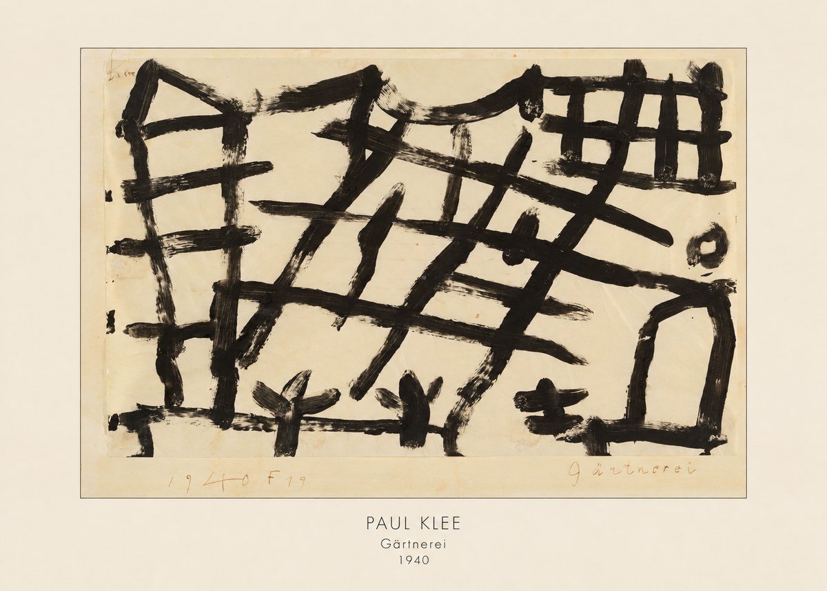Paul Klee Gärtnerei No4 - Plakat