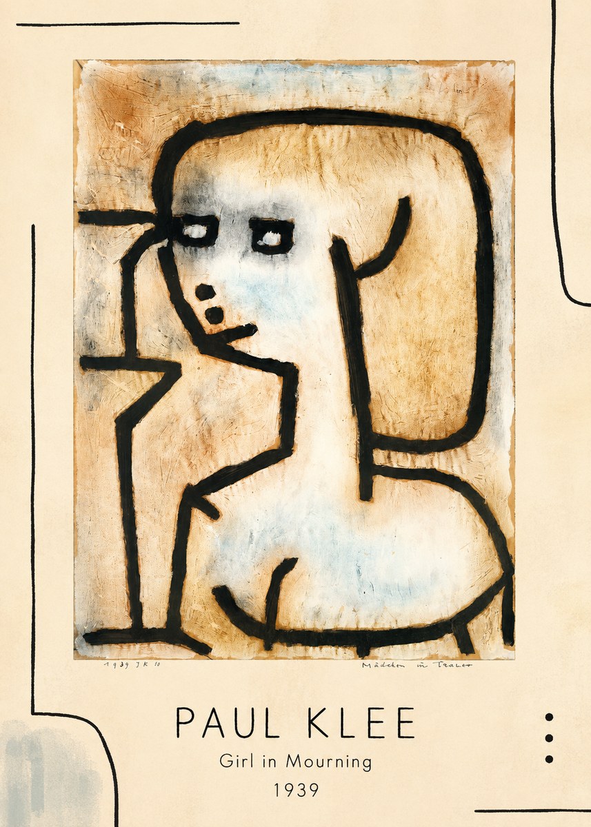Paul Klee Girl in Mourning No1 - Plakat