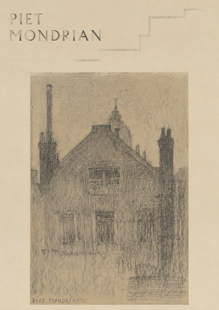 Piet Mondrian House Study No6 - Plakat