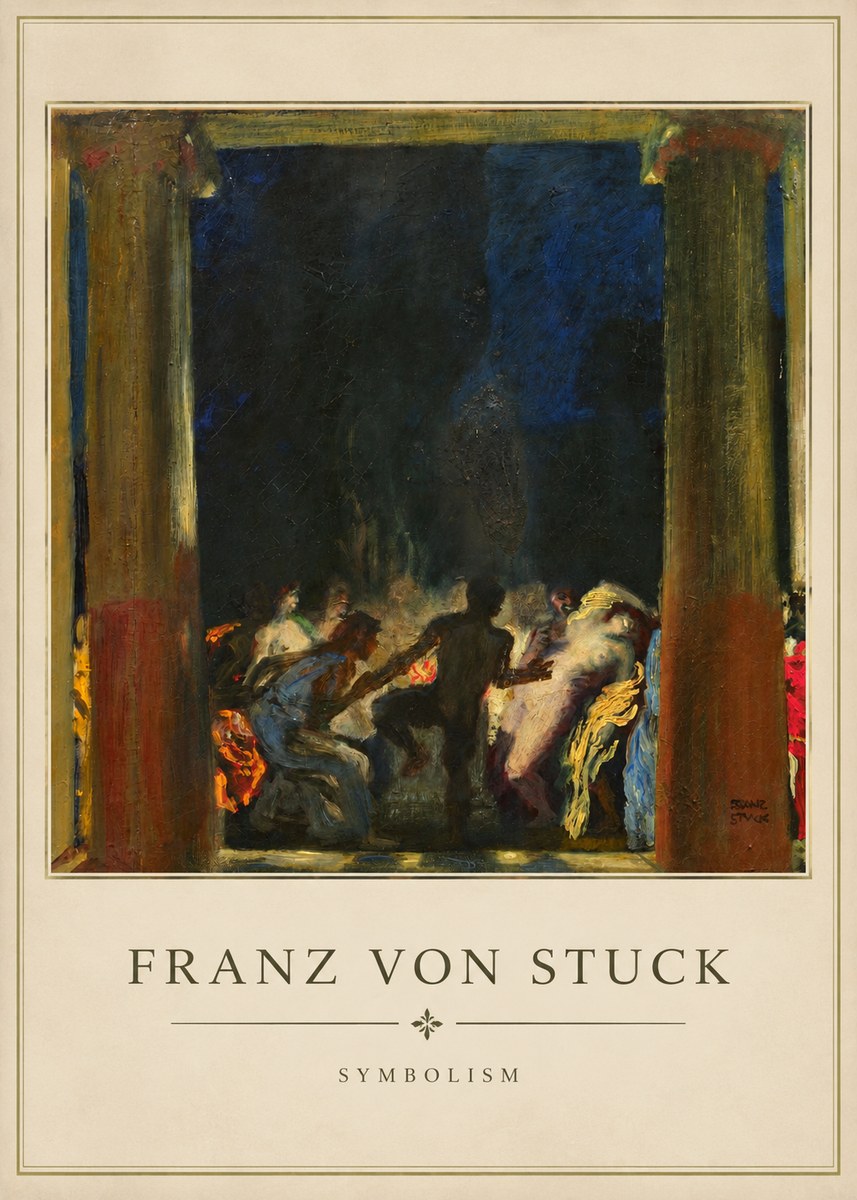 Franz von Stuck Bacchic Revel No3 - Plakat
