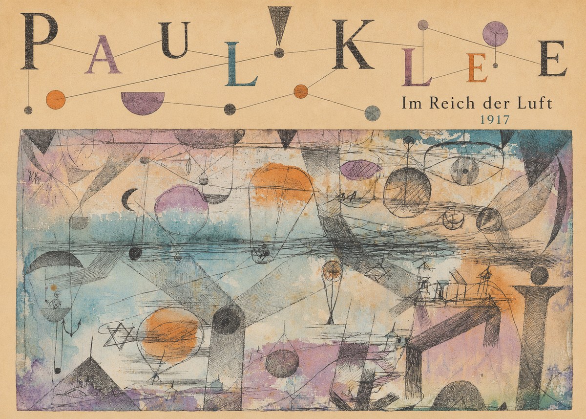 Paul Klee Im Reich Der Luft No6 - Plakat
