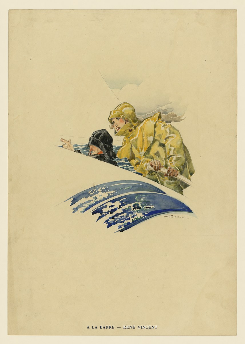 René Vincent A La Barre No6 - Plakat