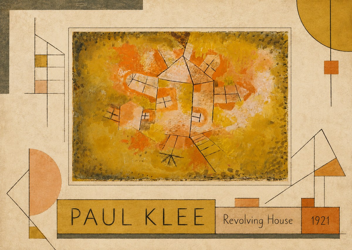 Paul Klee Revolving House No2 - Plakat