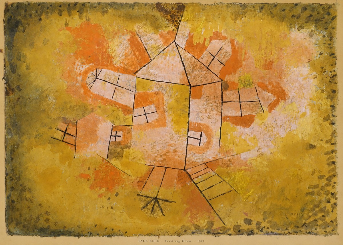 Paul Klee Revolving House No6 - Plakat