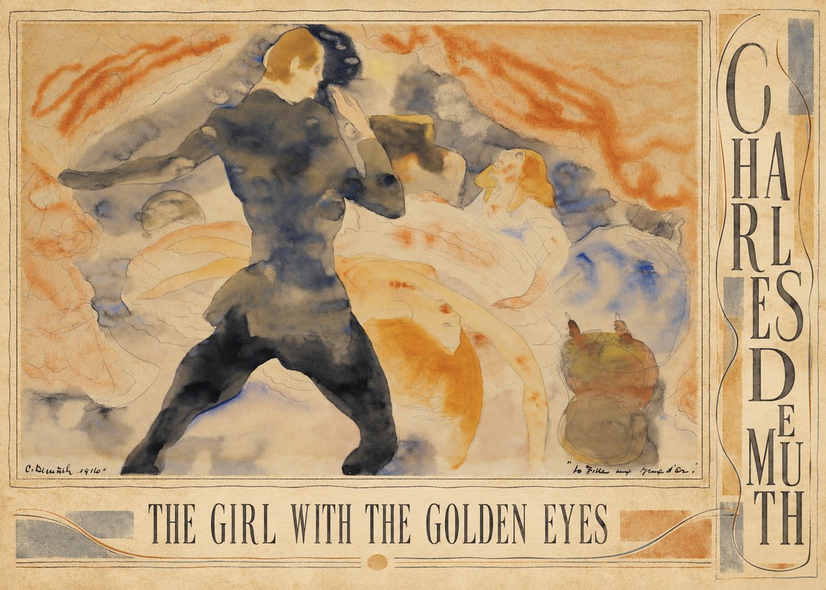 Charles Demuth The Girl with the Golden Eyes No3 - Plakat