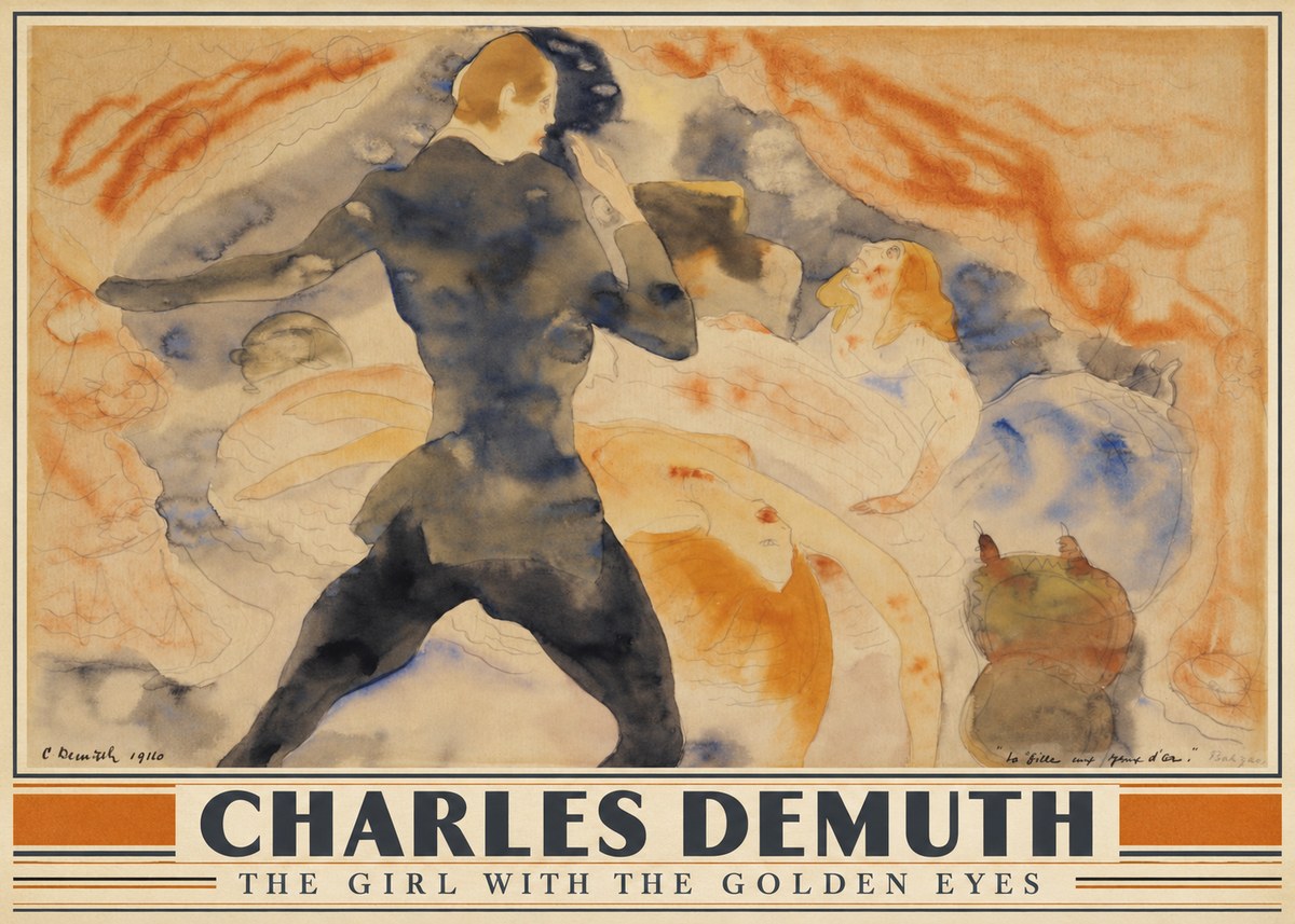 Charles Demuth The Girl with the Golden Eyes No4 - Plakat