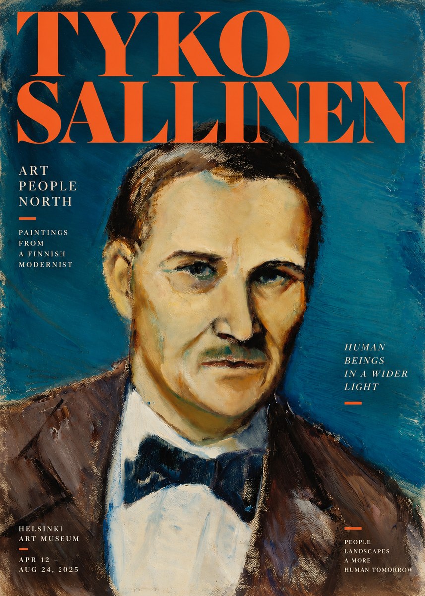 Tyko Sallinen Portrait of a Man I No2 - Plakat