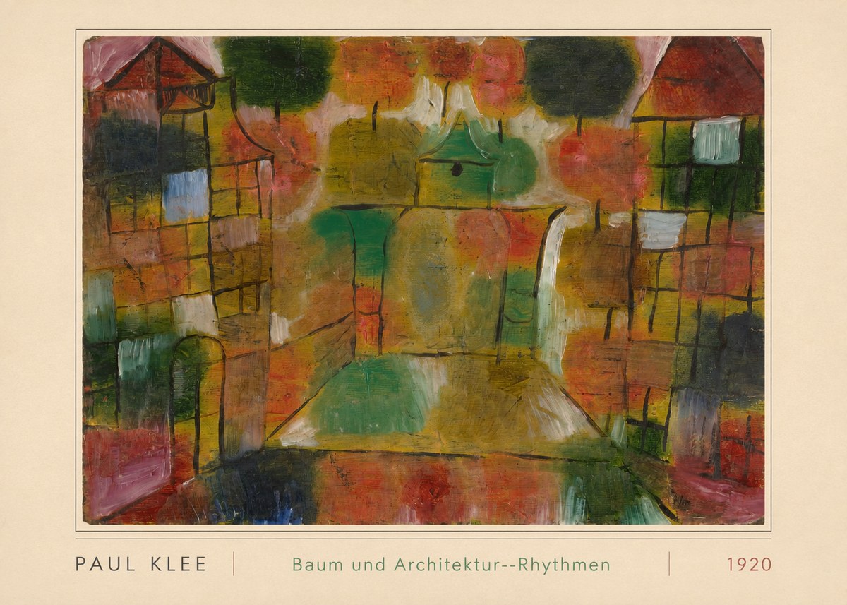 Paul Klee Baum Und Architektur--rhythmen No3 - Plakat
