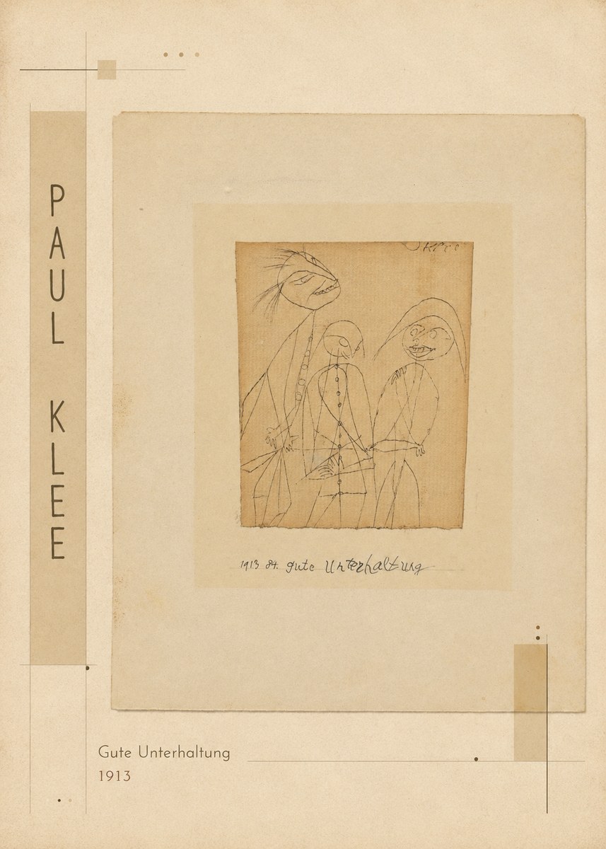 Paul Klee Gute Unterhaltung No2 - Plakat