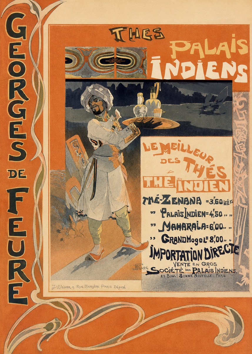 Georges de Feure Thés Palais Indien No2 - Plakat