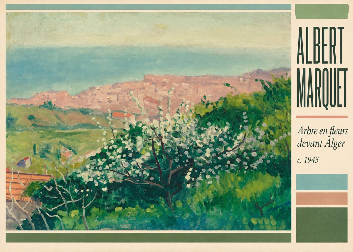 Albert Marquet Arbre En Fleurs Devant Alger No2 - Plakat