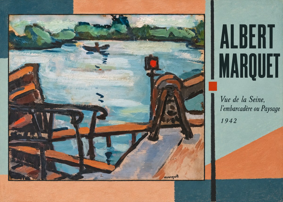 Albert Marquet Vue De La Seine, L'embarcadère Ou Paysage No2 - Plakat