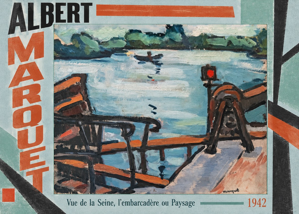 Albert Marquet Vue De La Seine, L'embarcadère Ou Paysage No4 - Plakat