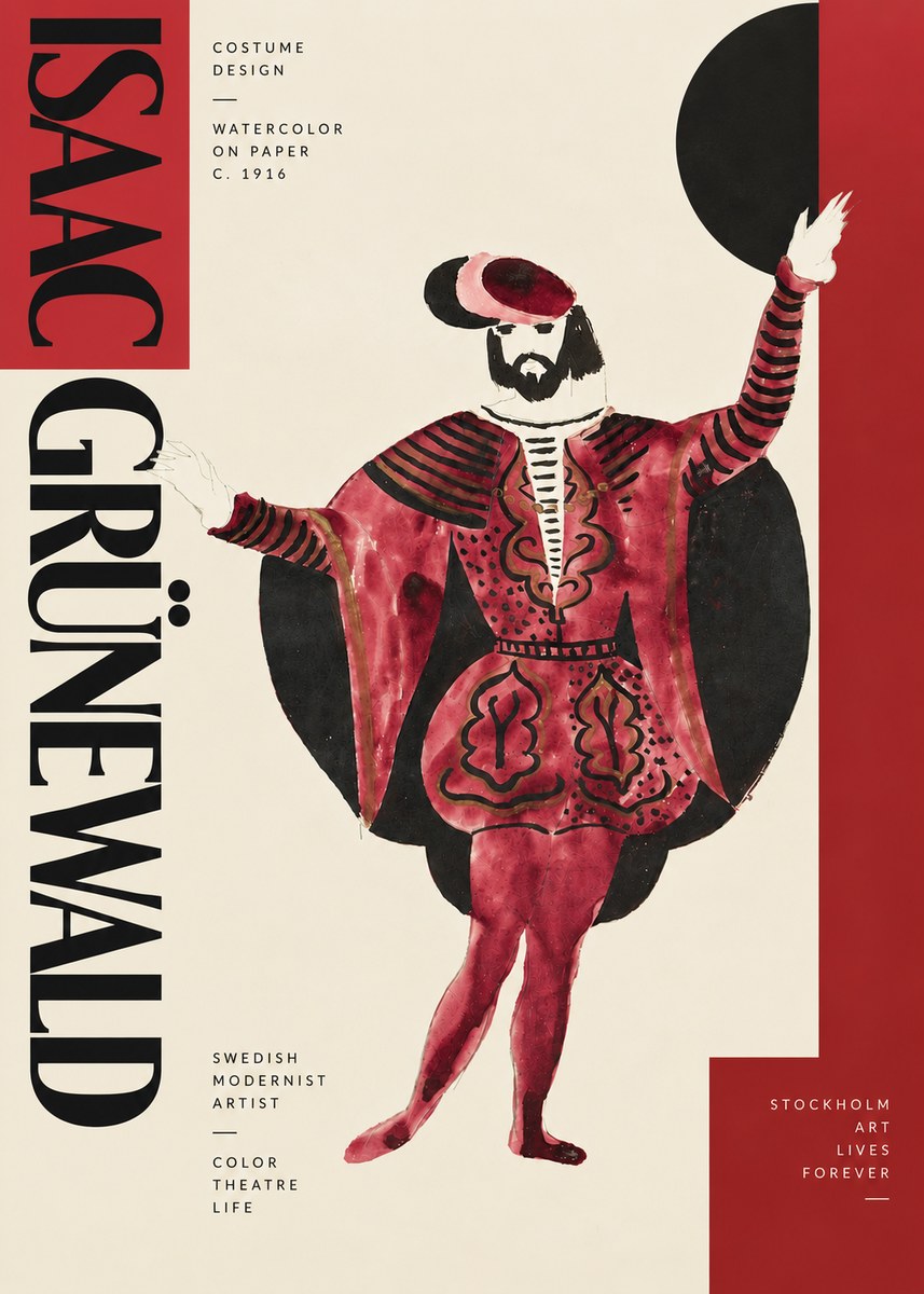 Isaac Grünewald Costume Design II No4 - Plakat
