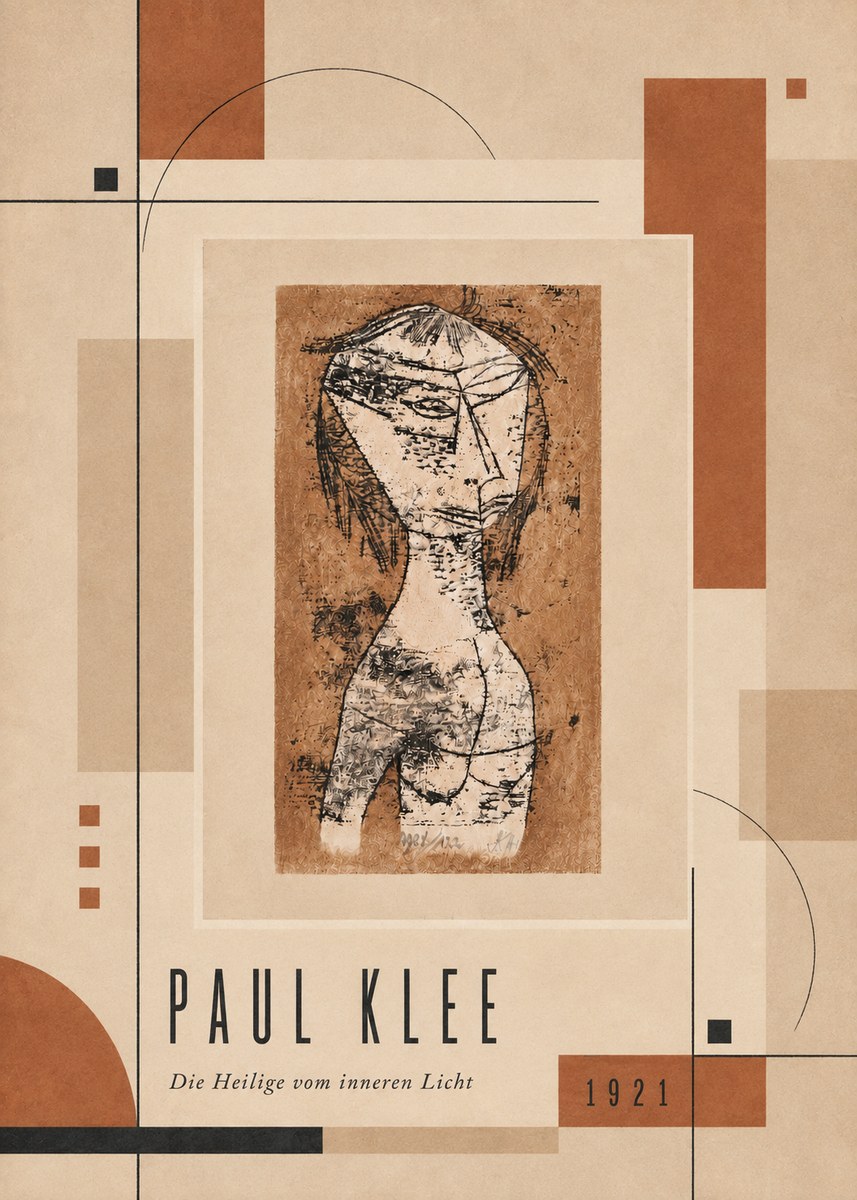 Paul Klee Die Heilige Vom Inneren Licht I No4 - Plakat