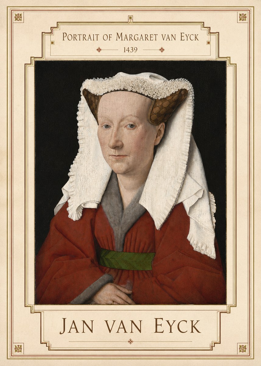 Jan van Eyck Portrait of Margaret Van Eyck I No3 - Plakat