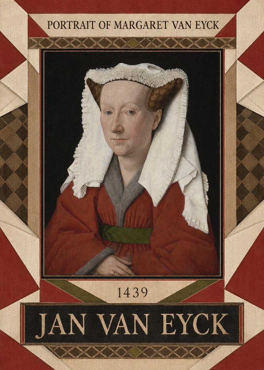 Jan van Eyck Portrait of Margaret Van Eyck I No4 - Plakat