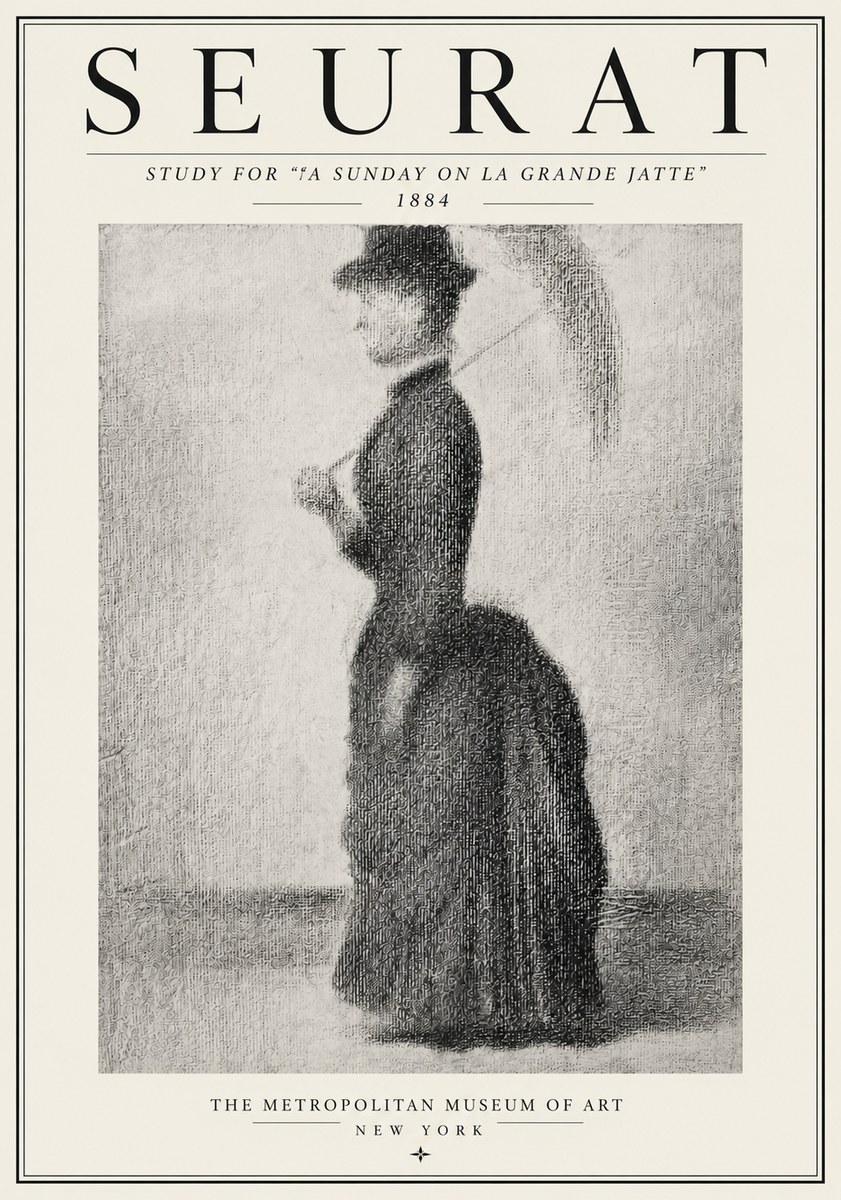 Seurat Study for "a Sunday on La Grande Jatte" No4 - Plakat