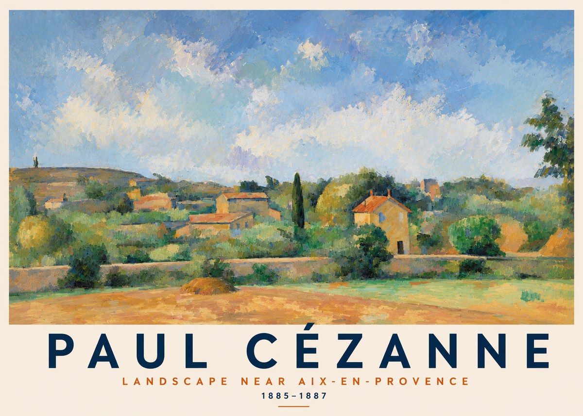 Paul Cézanne Landscape Near Aix-en-provence I No2 - Plakat