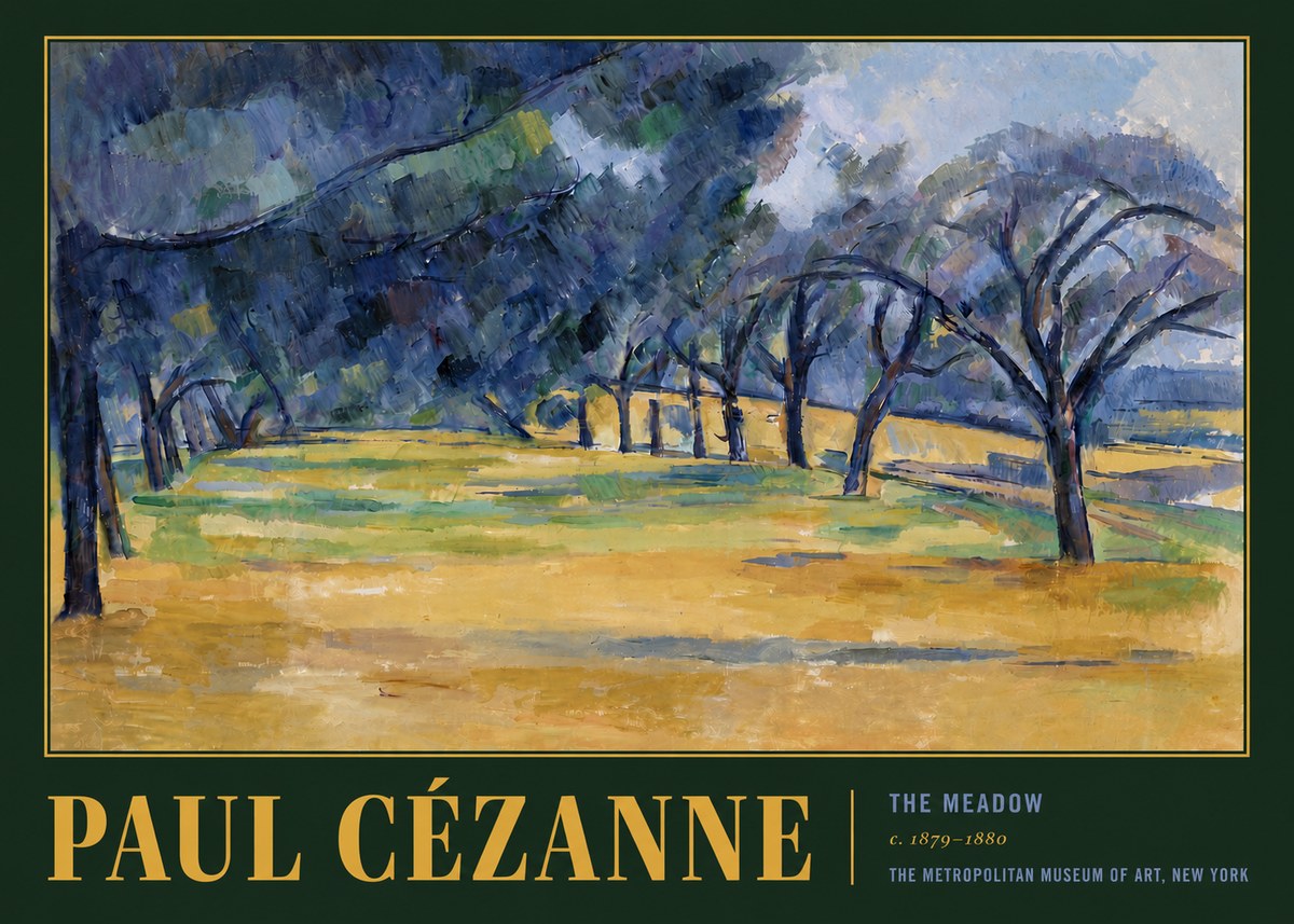 Paul Cézanne The Meadow No6 - Plakat