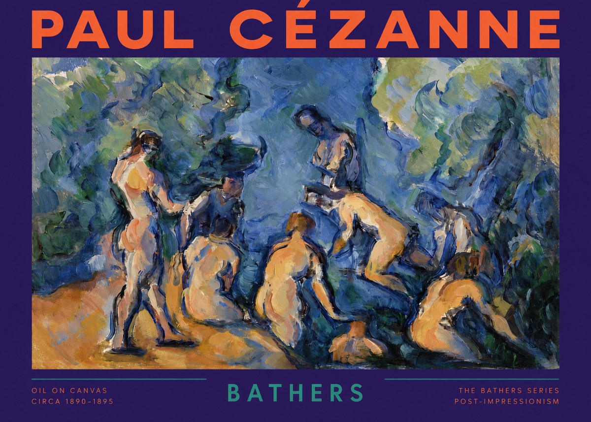 Paul Cézanne Bathers I No2 - Plakat