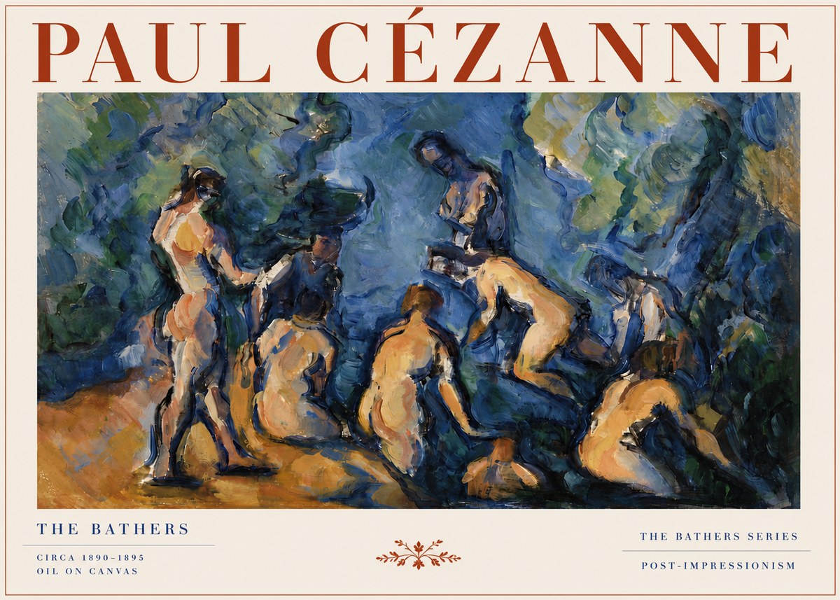 Paul Cézanne Bathers I No4 - Plakat