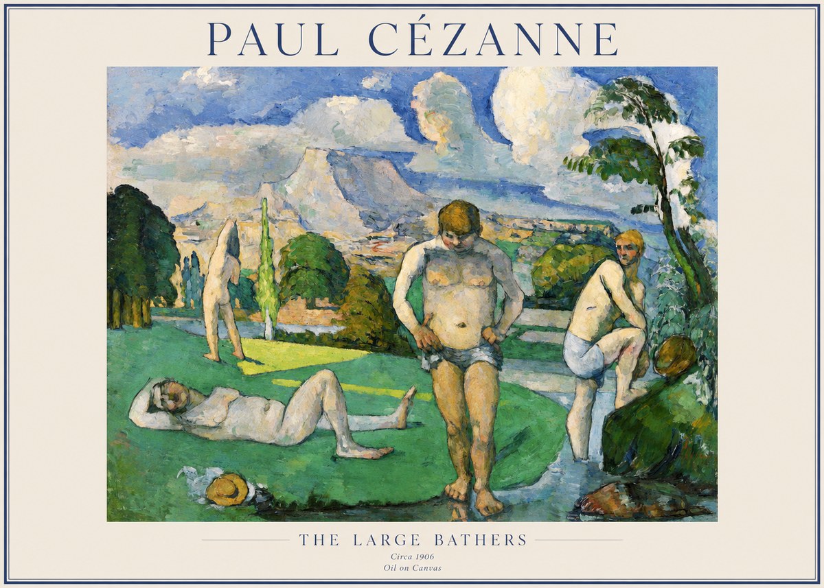 Paul Cézanne Bathers II No5 - Plakat