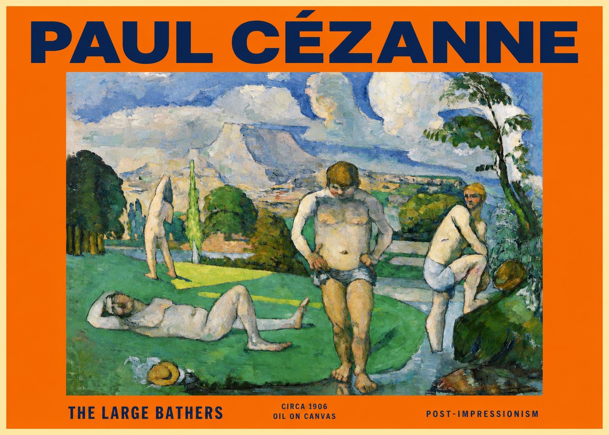 Paul Cézanne Bathers II No6 - Plakat