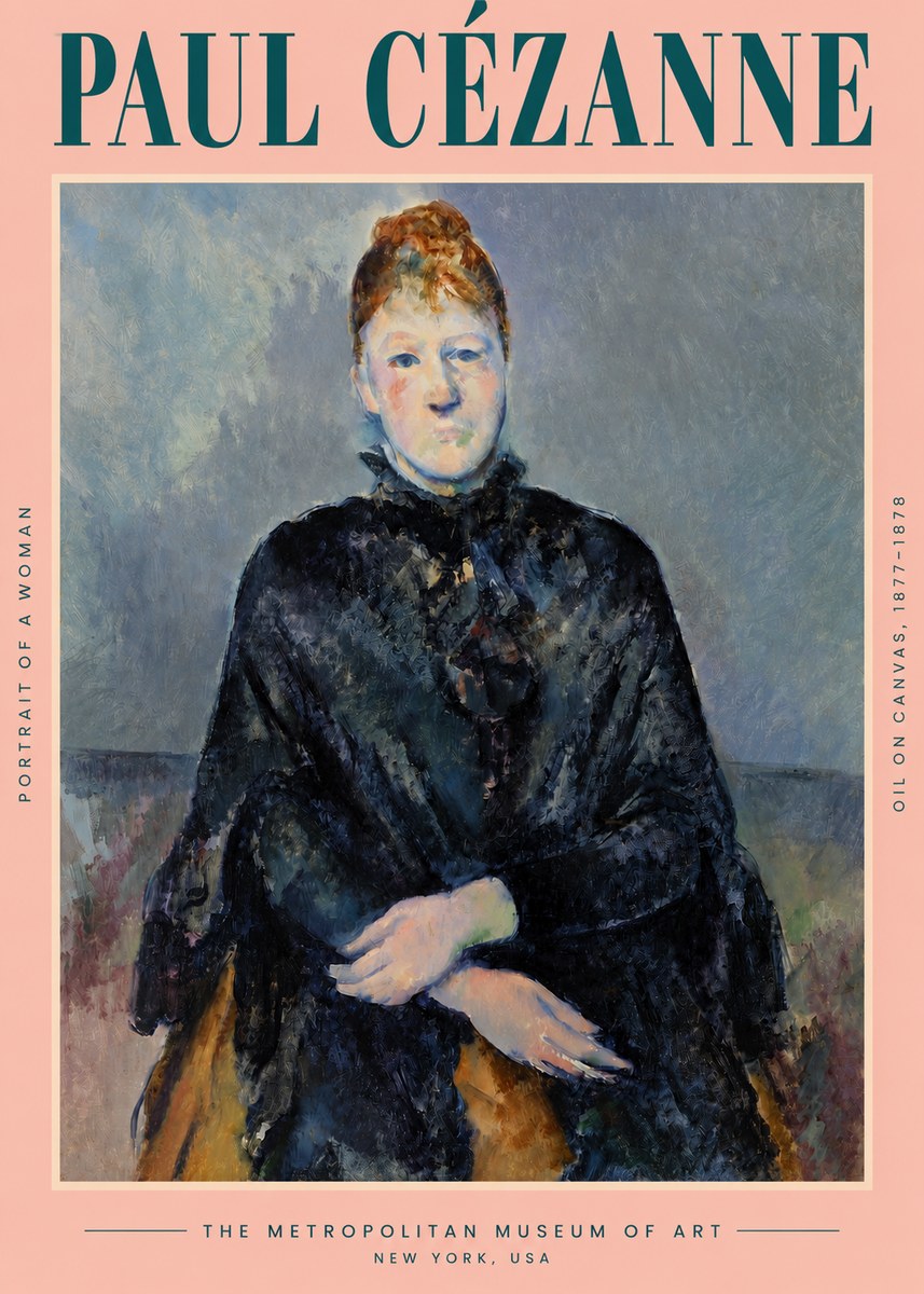 Paul Cézanne Portrait of a Woman I No4 - Plakat