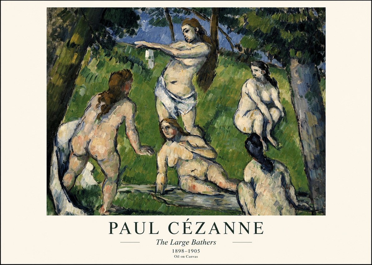 Paul Cézanne The Large Bathers III No1 - Plakat