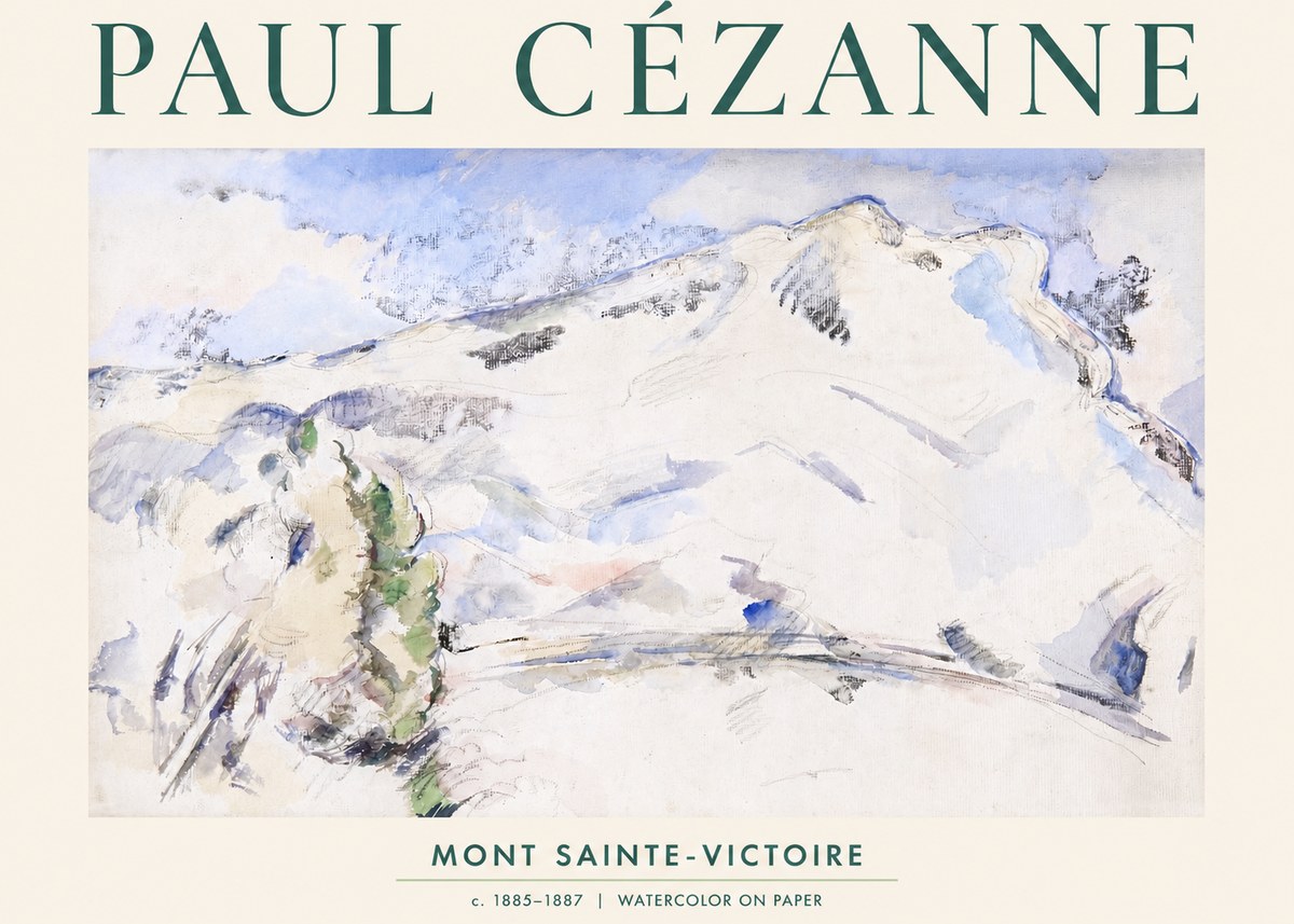 Paul Cézanne Mont Sainte-victoire No2 - Plakat