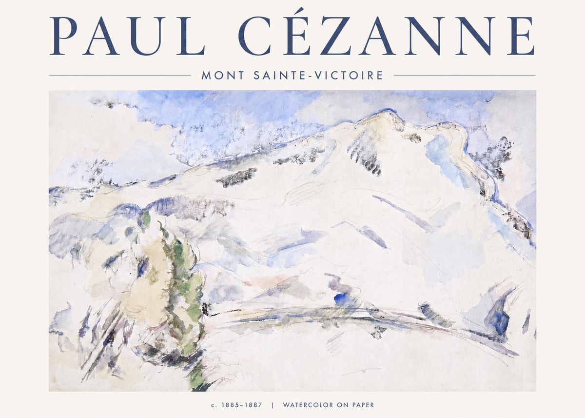 Paul Cézanne Mont Sainte-victoire No6 - Plakat
