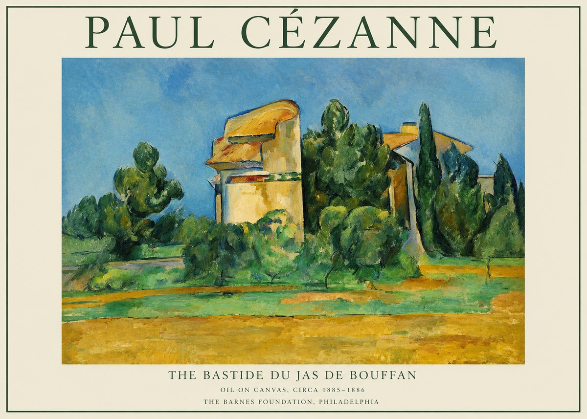 Paul Cézanne The Bastide Du Jas De Bouffan No1 - Plakat