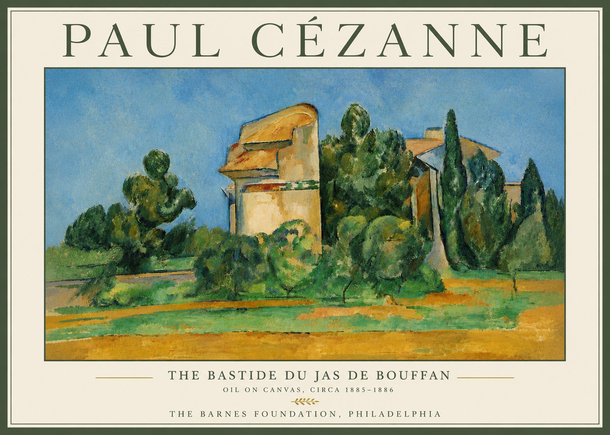 Paul Cézanne The Bastide Du Jas De Bouffan No6 - Plakat